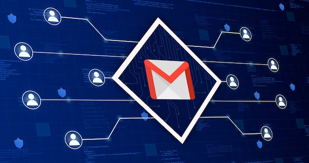 Email logo on blue background
