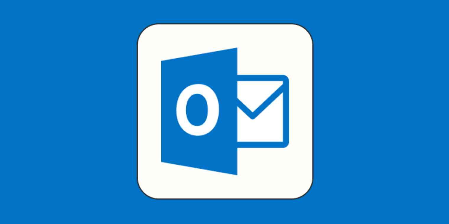 Outlook app icon on white background